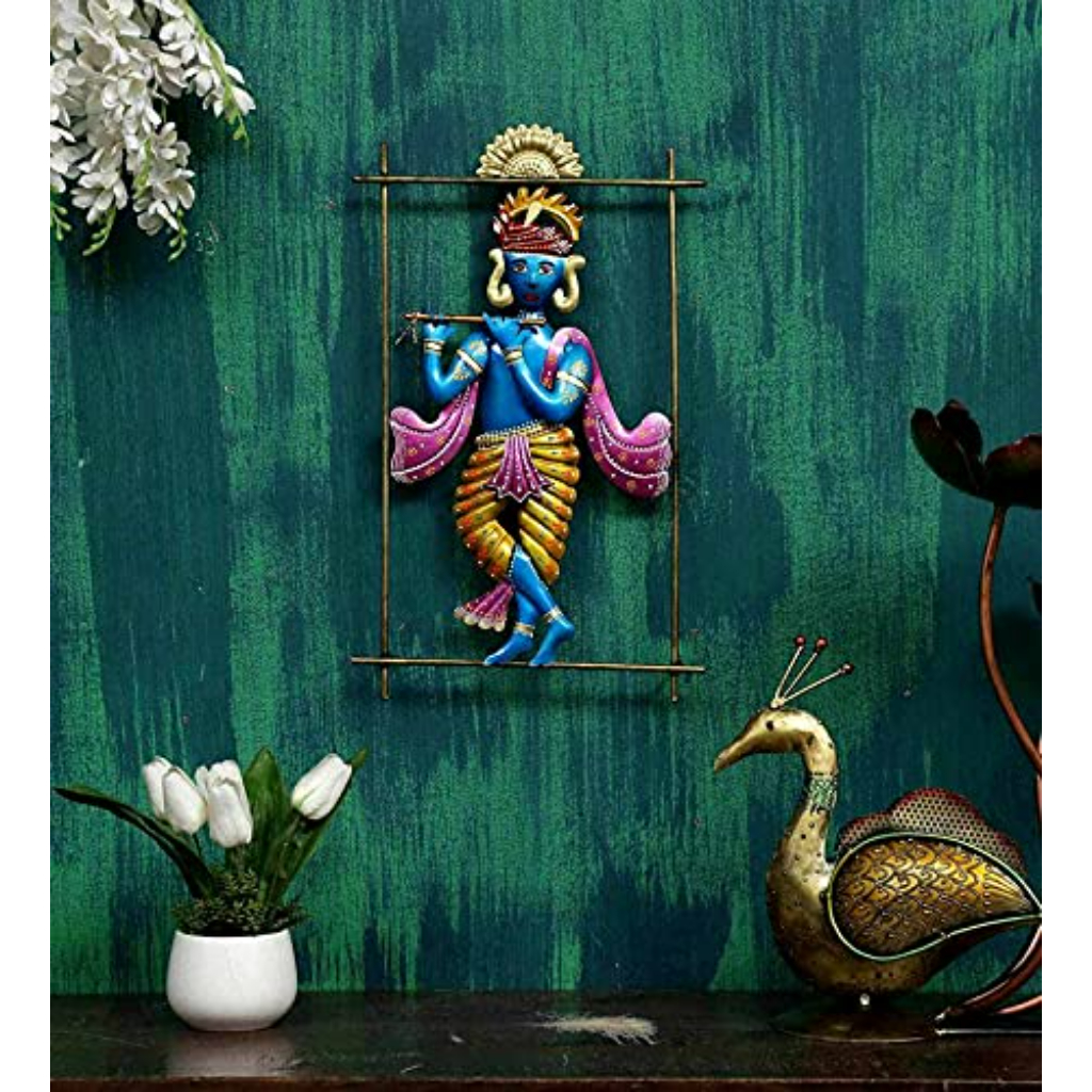 Image of Gopal Playing Flute Wall Hanging - Unique Home Decor