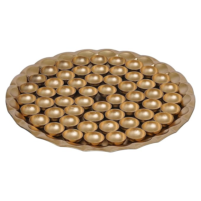 Image of Chappan Bhog Pooja Thali – Traditional 56 Bhog Thali for Laddu Gopal