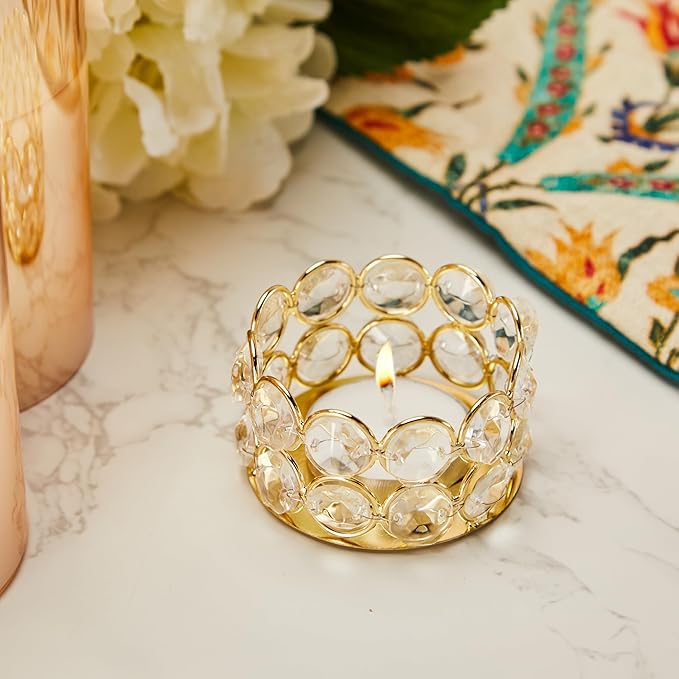 Image of Crystal Tealight Candle Holder – Elegant Votive Bowl for Home Décor & Gifting