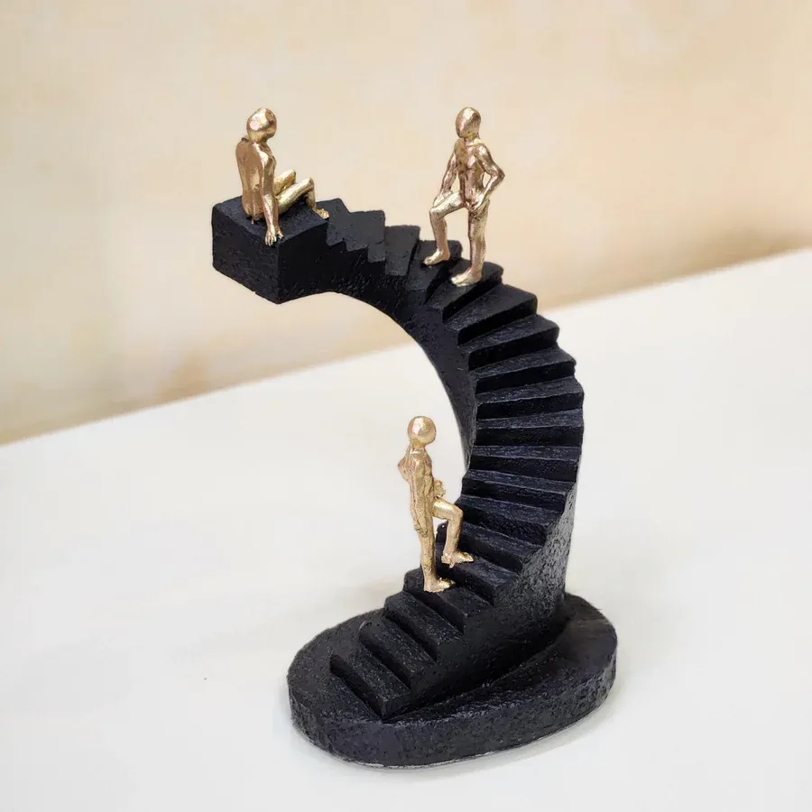 Image of Stairman Artifact – Black Decorative Sculpture