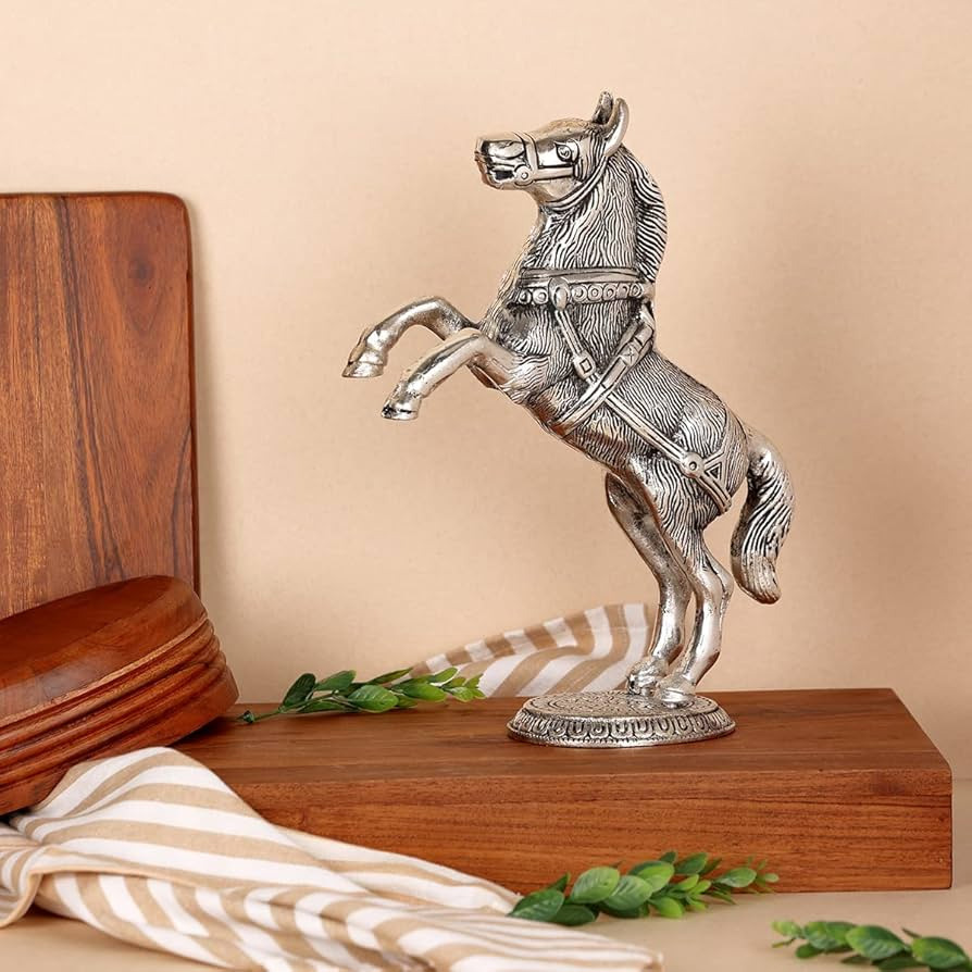 Image of Horse Figurine – Handcrafted Metal Decorative Piece for Home & Office